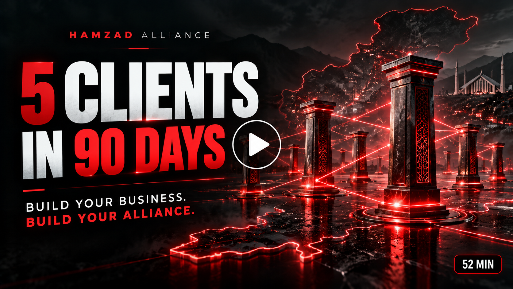 Hamzad Alliance — 5 clients in 90 days. Build your business. Build your alliance.